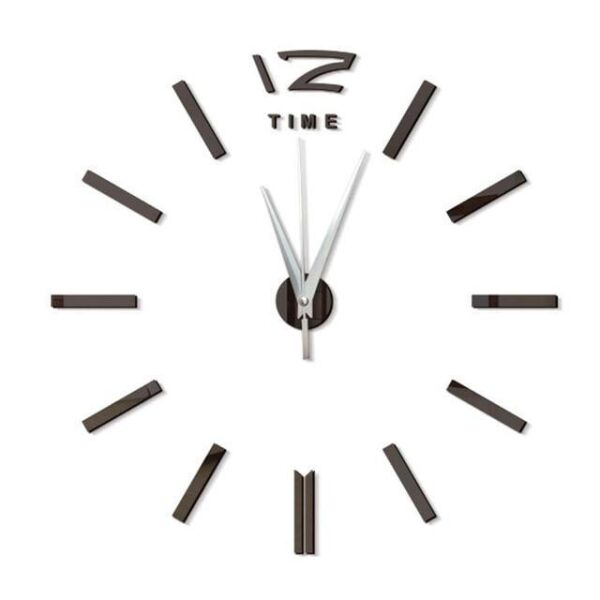 

Часы настенные 3D DIY CLOCK MINI 3 Черный 10 см с самоклеящейся основой