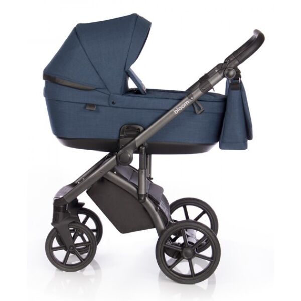 

Коляска универсальная 2 в 1 Roan Bloom Midnight с багажной корзиной и двойной амортизацией + сумка для мамы
