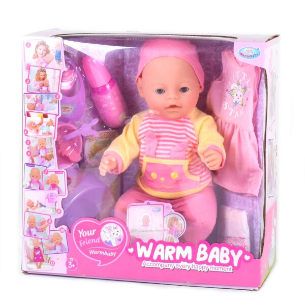 

Пупс функциональный с аксессуарами Kimi со звуковым эффектом Разноцветный 6975922582894