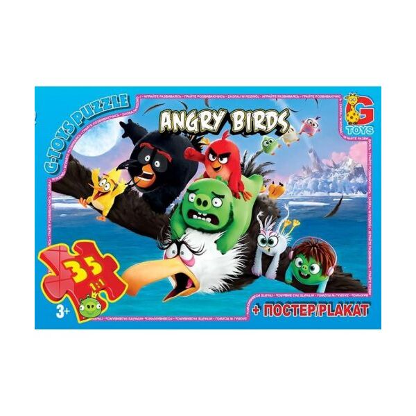

Пазл G-toys Angry Birds: полёт 35 элементов