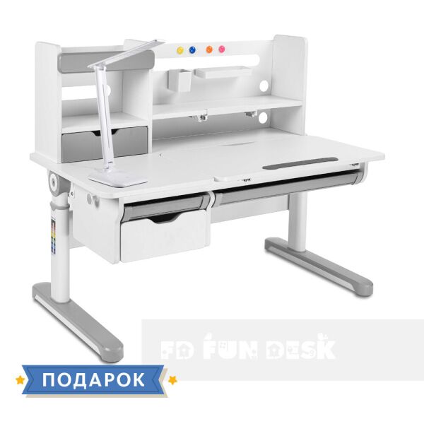 

Парта растишка для школьника FunDesk Pensare Grey