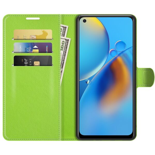 

Чехол Fiji Luxury для Oppo A74 книжка зеленый