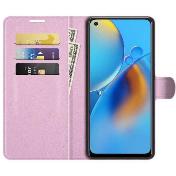 

Чехол Fiji Luxury для Oppo A74 книжка светло-розовый