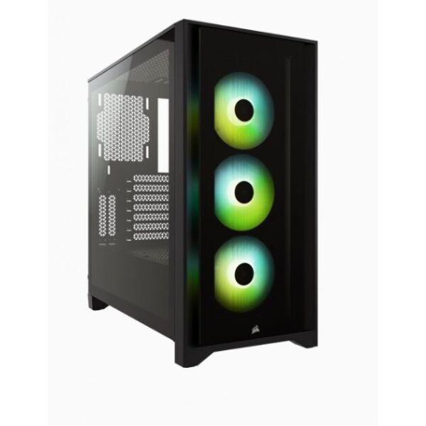 

Corsair iCUE 4000X RGB Tempered Glass Black (CC-9011204-WW) без БП
