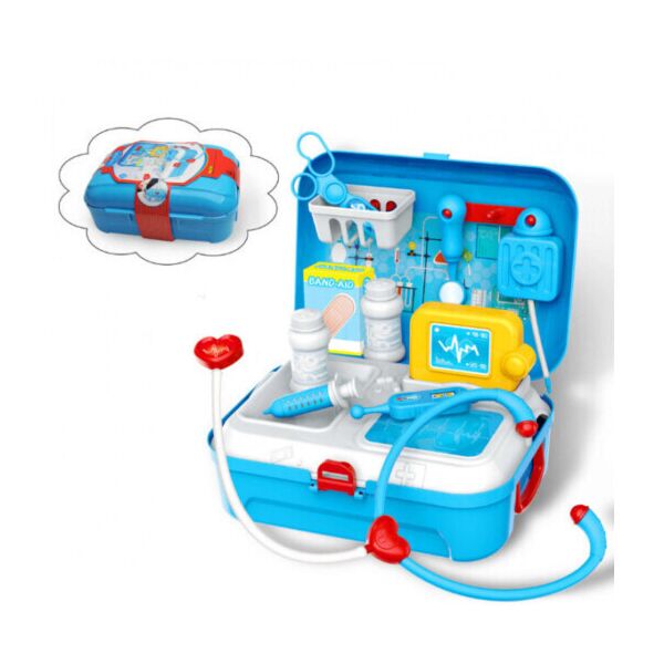 

Детский игровой набор доктора в рюкзаке Doctor toy 17 предметов