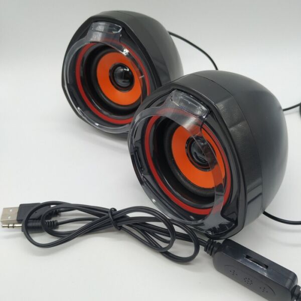 

Компьютерные колонки акустика 2.0 USB A7 Чёрные