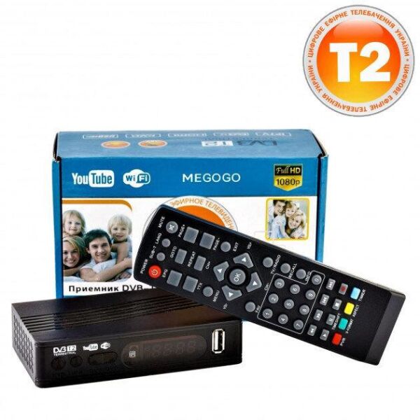 

Тюнер T2 MG811 приставка с просмотром YouTube IPTV WiFi HDMI USB MEGOGO