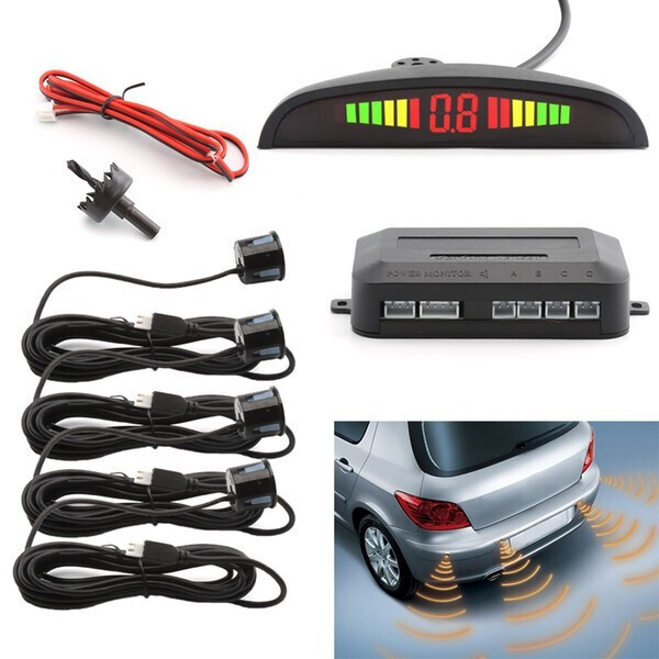 

Парковочная система на 4 датчика парковки парктроник Assistant Parking Sensor Black