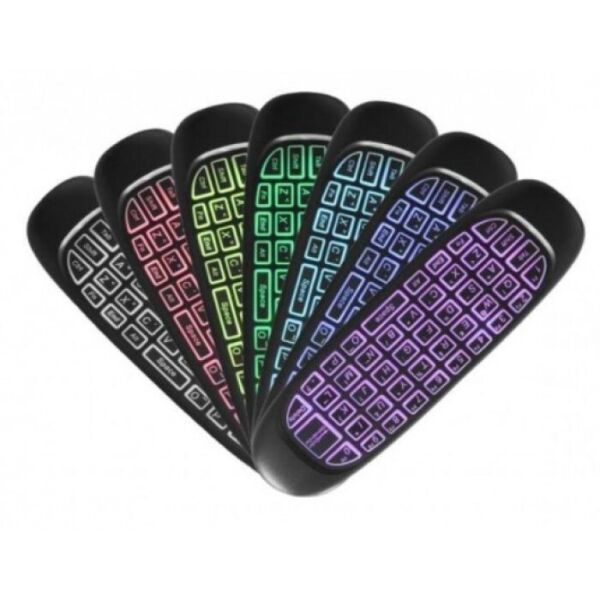 

Пульт C120L беспроводная мышка Air Mouse Keyboard с русской клавиатурой Аэропульт с подсветкой