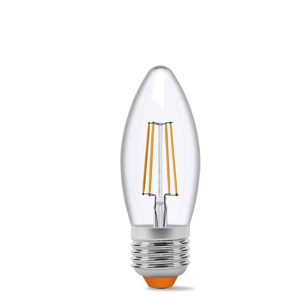 

Лампа Filament Videx C37F 4 Вт E27 4100 K Прозора (23681)