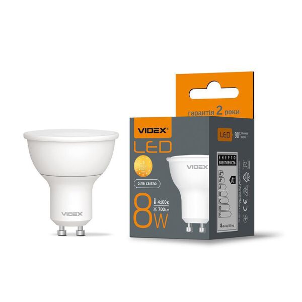 

LED лампа VIDEX MR16e 8W GU10 4100K