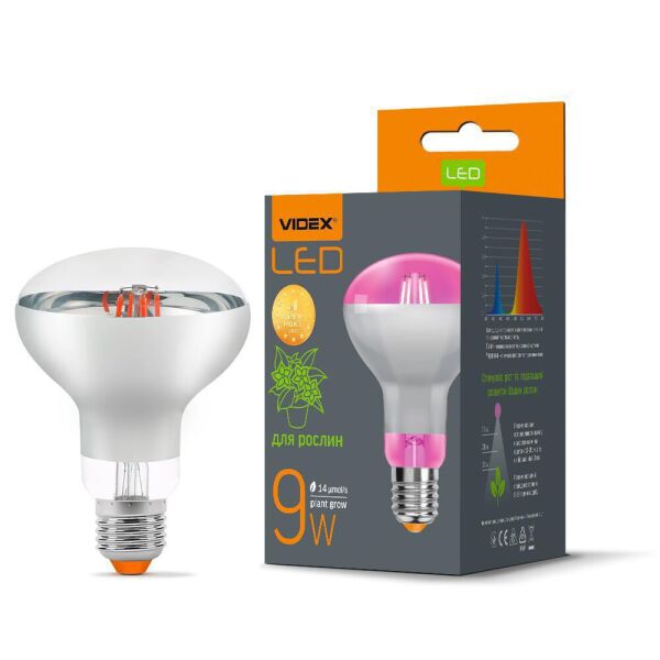 

LED лампа VIDEX Filament R80FF 09W E27 1200K
