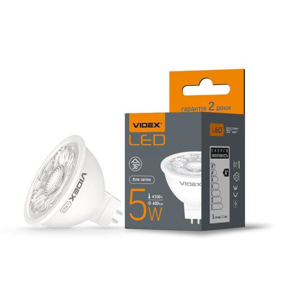 

LED лампа VIDEX MR16eL 5W GU5.3 4100K
