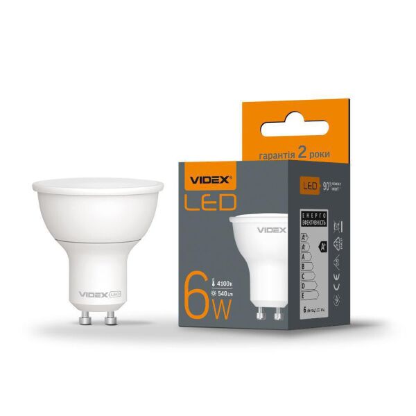 

LED лампа VIDEX MR16e 6W GU10 4100K
