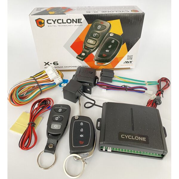 

Сигнализация CYCLON X6 с выкидным ключем/без сирены. 51583