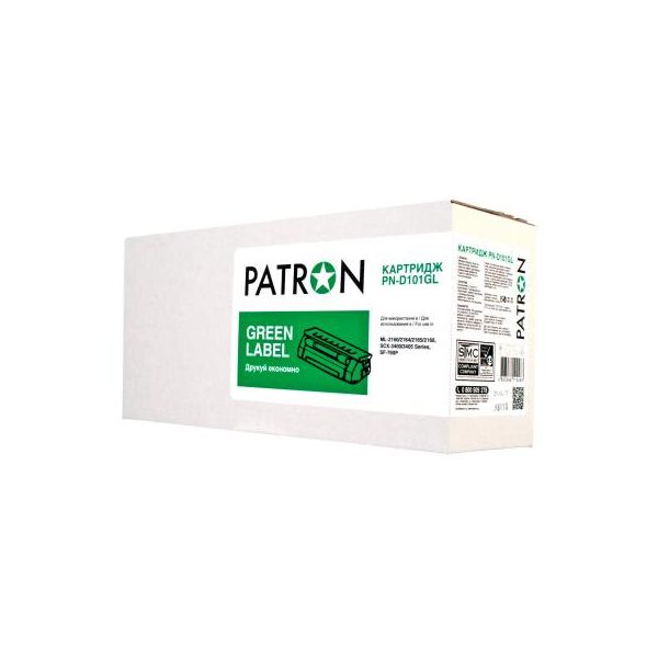 

Картридж Patron SAMSUNG MLT-D101S (ML-2160) GREEN Label (PN-D101GL). 43513