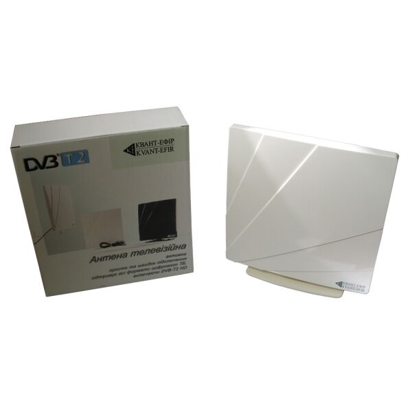 

Квант-Эфир AG ARU-01 White - комнатная ТВ антенна, ДМВ, с усилителем. 50144