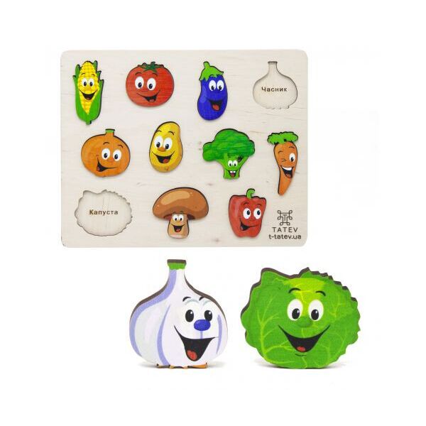 

Пазл-вкладыш "Овощи" Tatev. 39809