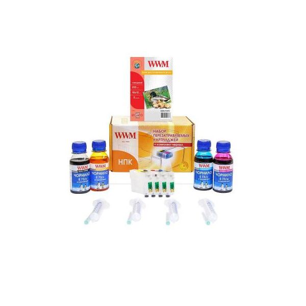 

Комплект перезаправляемых картриджей WWM Epson SX525WD/OfficeBX305F/BX625FWD (RC.T129). 43785