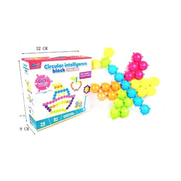

Развивающая игрушка "Circular Intelligence Block" 74 детали QML. 39974