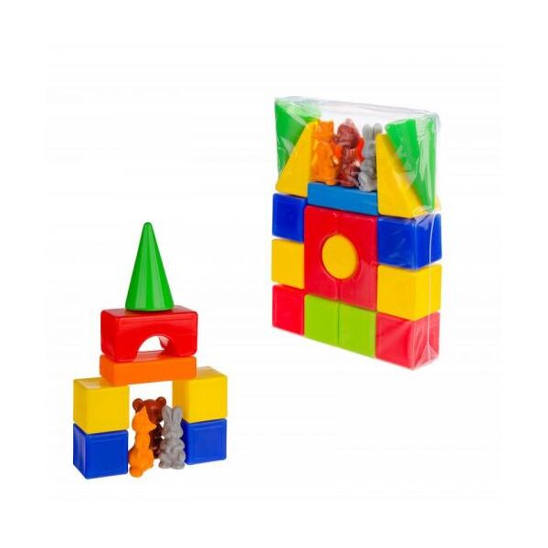 

Конструктор "Теремок", 20 деталей Colorplast. 36586