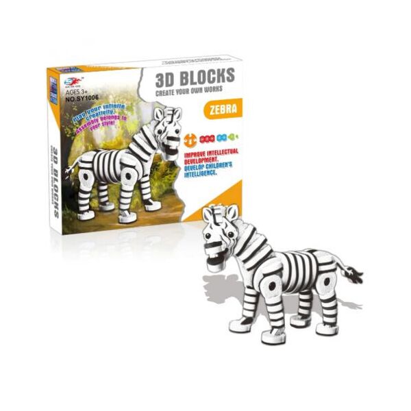 

Конструктор мягкий "Зебра", 81 деталь SEN YAN TOYS. 36484