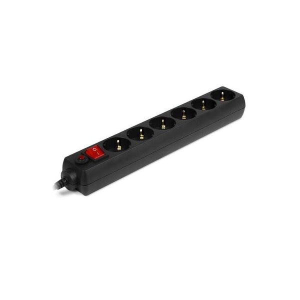 

Сетевой фильтр питания SVEN Optima 3m, 6 роз., Black (00100087). 46454