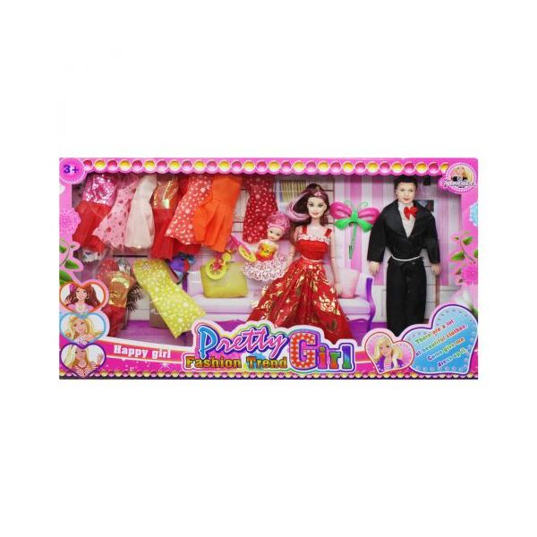 

Кукольный набор "Pretty girl" в красном JIADIHONG. 38471