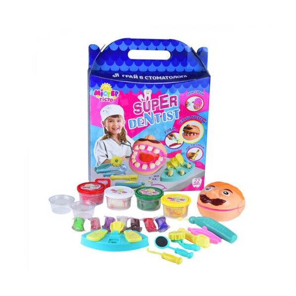 

Большой набор для лепки "Мистер Тесто: Super Dentist" Strateg. 39504
