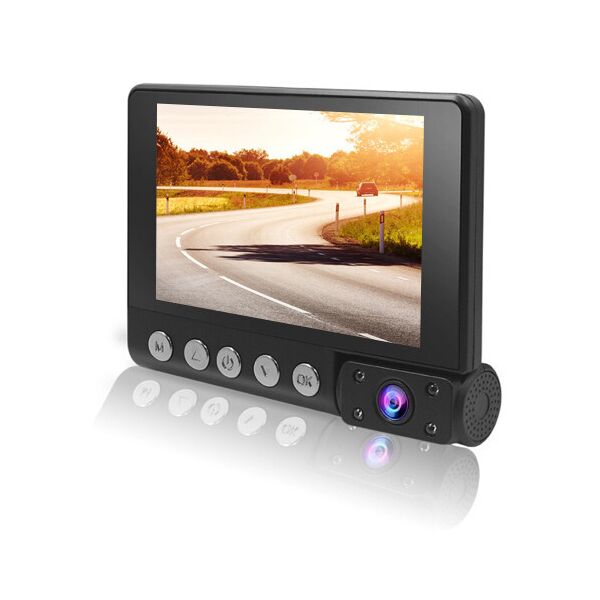 

Автомобильный видеорегистратор Lux С9, LCD 4'', WDR, 1080P Full HD, 3 камеры. 31684