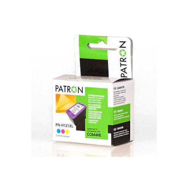 

Картридж Patron для HP PN-H121XL COLOR (CC641HE) (CI-HP-CC644HE-C-PN). 46758