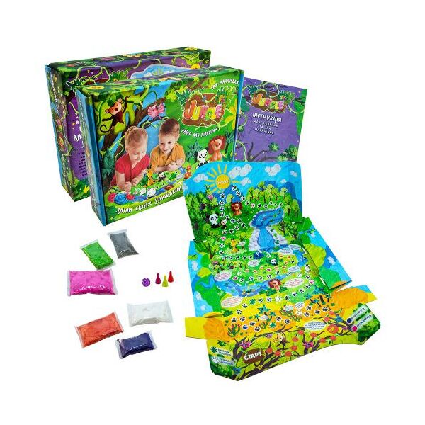 

Настольная игра с массой для лепки "Jungle" Strateg. 35712