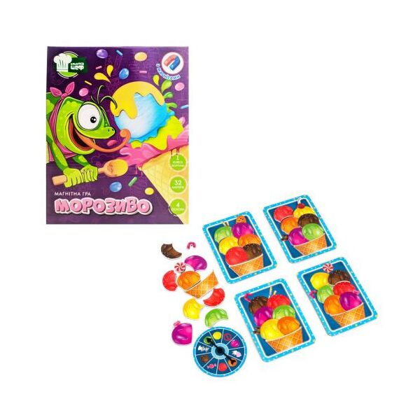 

Настольная магнитная игра "Мороженое" укр Vladi Toys. 35926
