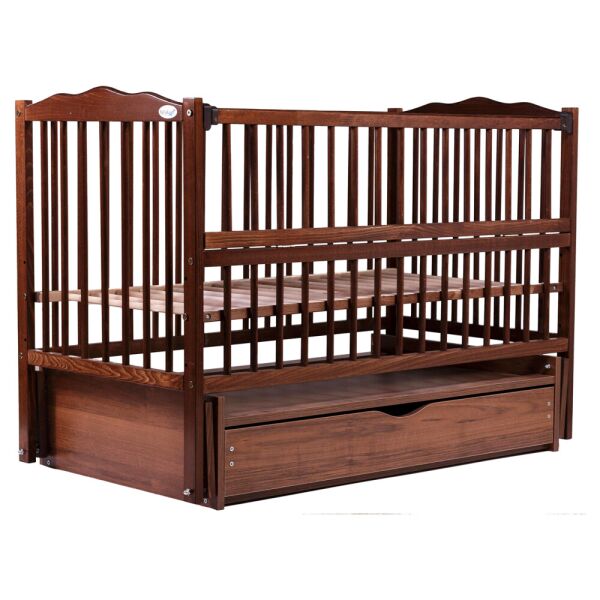 

Кровать Babyroom Веселка маятник, ящик, откидной бок DVMYO-3 бук орех. 34047