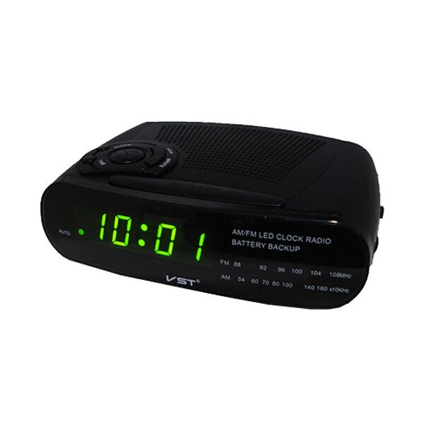 

Часы сетевые VST-906-2 зеленые, радио FM, 220V. 32862