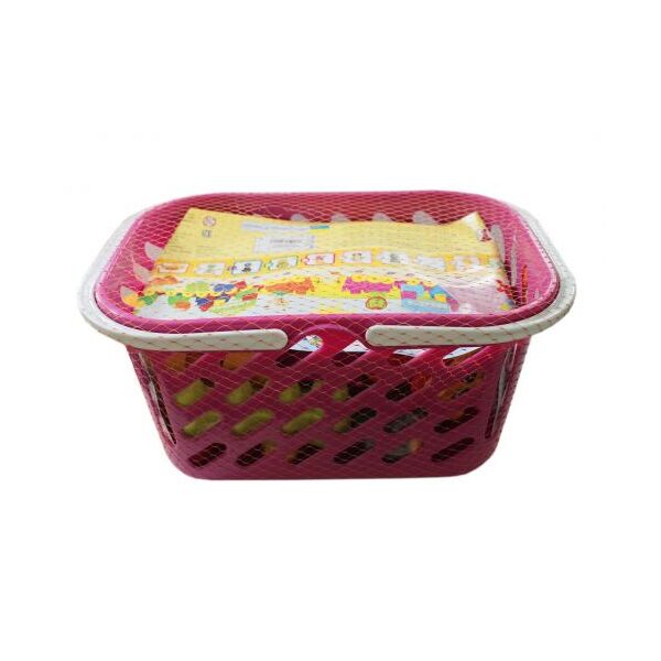 

Набор конструктора в розовой корзинке Kinderway. 36641