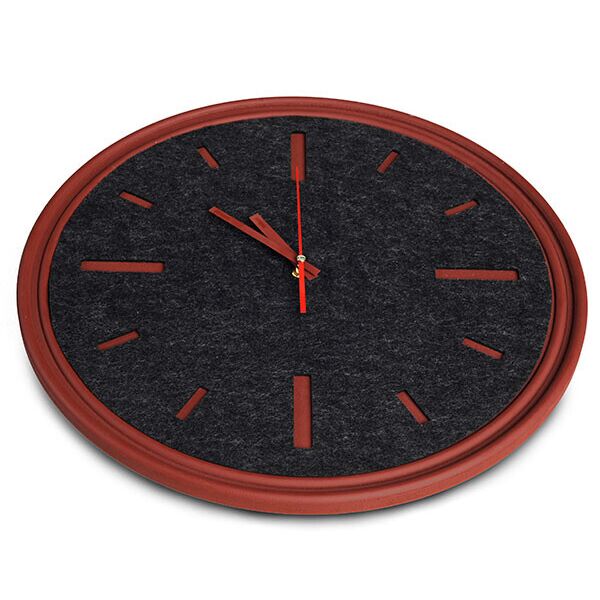 

Настенные часы FeltFabricDesign из войлокаи и ДВП М6(0359)