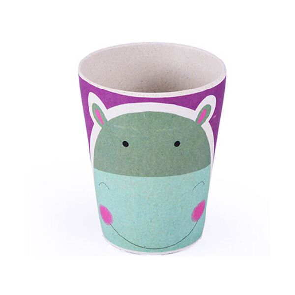 

Стакан для детей бамбуковое волокно Fissman 300 мл Бегемот (8864)