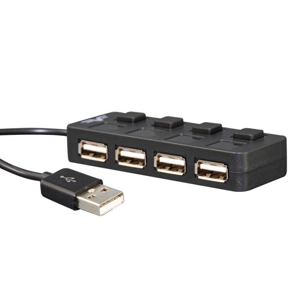 

Концентратор USB 2.0 Frime 4хUSB2.0 Black (FH-20010)