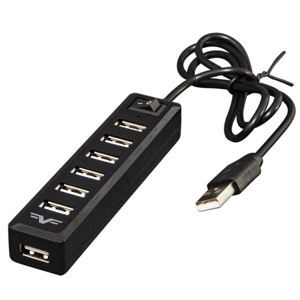 

Концентратор USB 2.0 Frime 7хUSB2.0 Black (FH-20040)