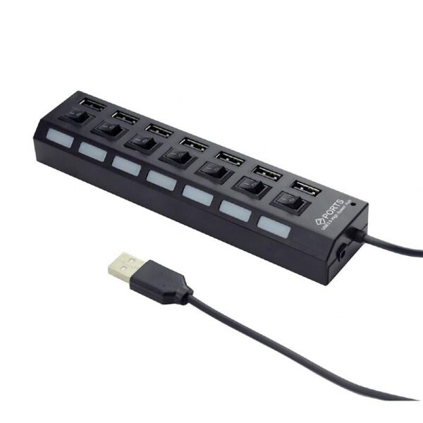 

Концентратор Gembird 7 ports USB2.0 (UHB-U2P7-03)