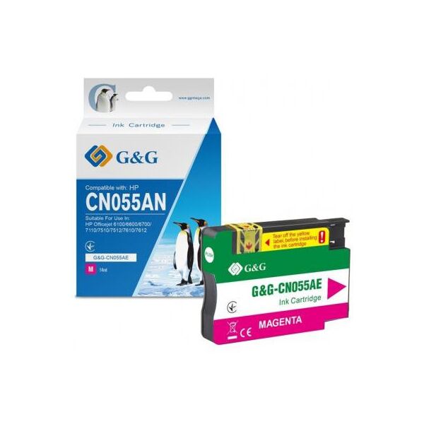 

Картридж G&G HP No.933 XL Premium Magenta (G&G-CN055AE)