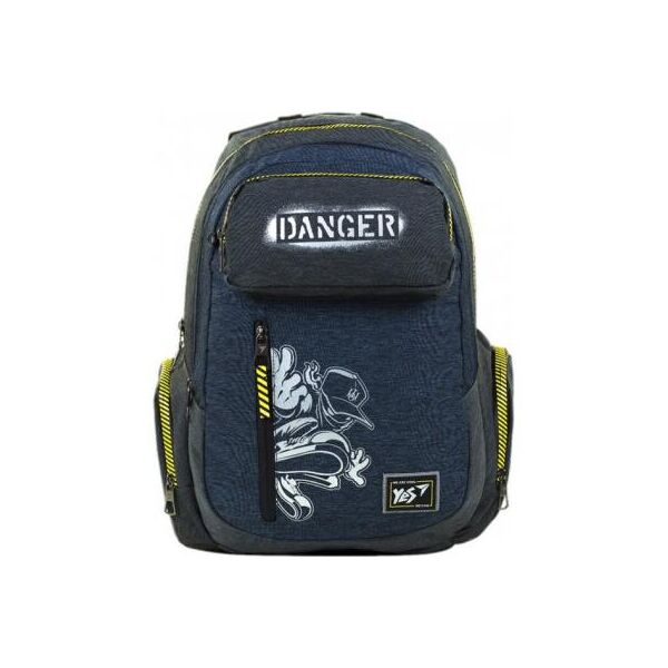 

Рюкзак школьный Yes T-87 Danger синий (558272)