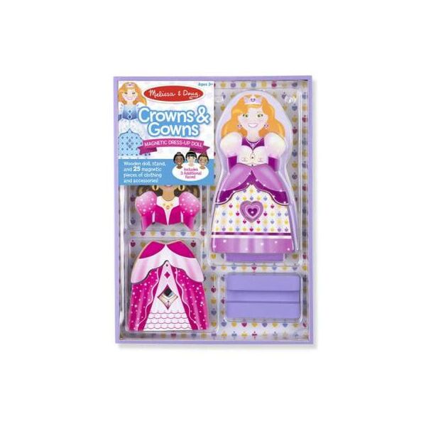 

Игровой набор Melissa&Doug Магнитная одевалка Короны и платья (MD9312)