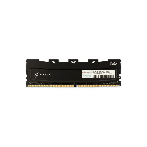 

Модуль памяти для компьютера DDR4 16GB 3866 MHz Black Kudos PRO eXceleram (EKPRO4163818C)