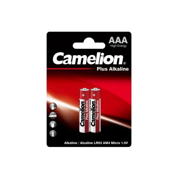 

Батарейка Camelion AAA LR03/2BL Plus Alkaline (LR03-BP2)