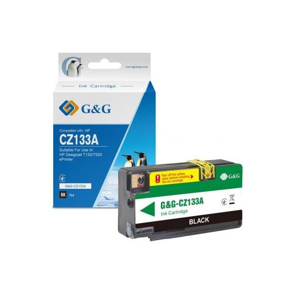 

Картридж G&G HP Designjet T120/T520 Black (G&G-CZ133A)