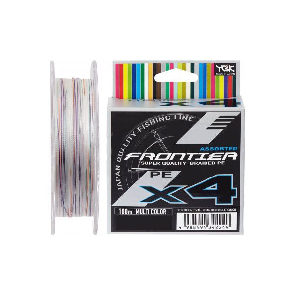 

Шнур YGK Frontier X4 Assorted Multi Color 100m 2.5/0.260mm 25lb/11.3k (5545.03.31)