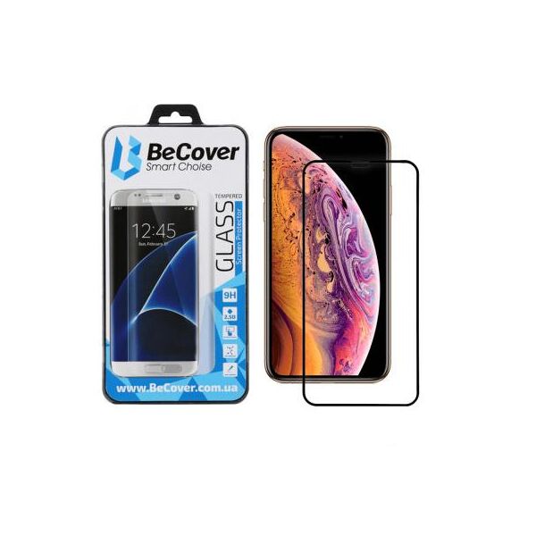 

Стекло защитное BeCover Apple iPhone 11 Pro Black (704104)