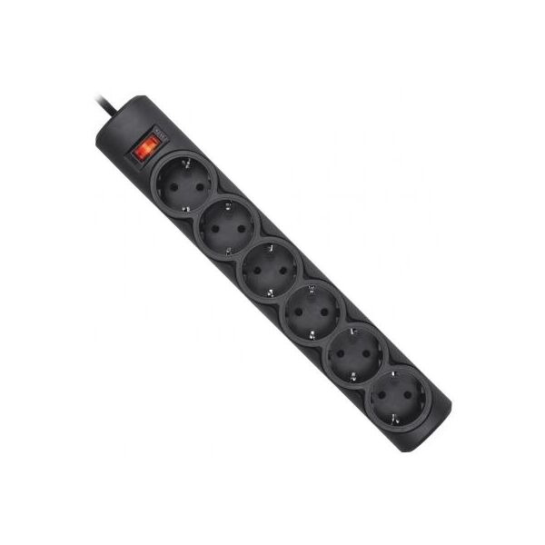 

Сетевой фильтр питания Defender 153, 3 m, 6 роз, black (99495)